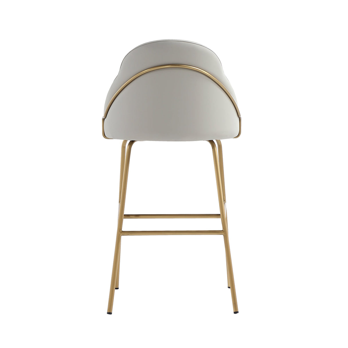 Gracie Barstool in Stone and Gold (set of 2) by Manhattan Comfort at Eve Furniture