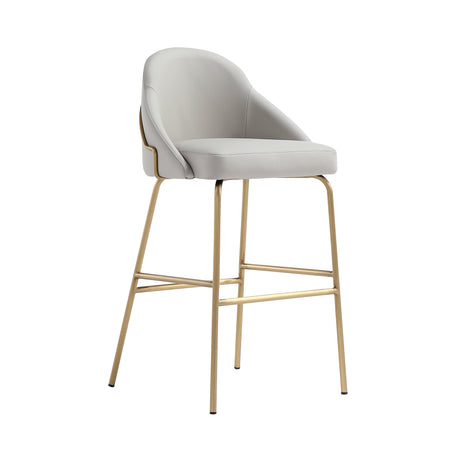 Gracie Barstool in Stone and Gold (set of 3) by Manhattan Comfort at Eve Furniture