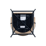 Gracie Barstool in Tan and Black by Manhattan Comfort at Eve Furniture