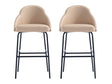 Gracie Barstool in Tan and Black (set of 2) by Manhattan Comfort at Eve Furniture