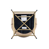 Gracie Barstool in Tan and Gold by Manhattan Comfort at Eve Furniture