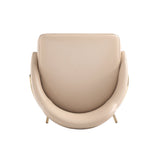 Gracie Barstool in Tan and Gold by Manhattan Comfort at Eve Furniture