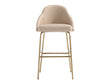 Gracie Barstool in Tan and Gold by Manhattan Comfort at Eve Furniture