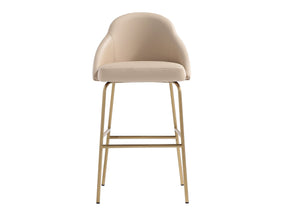 Gracie Barstool in Tan and Gold by Manhattan Comfort at Eve Furniture