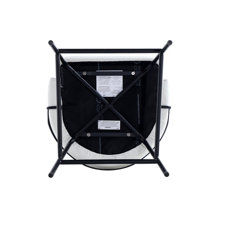 Gracie Barstool in White and Black by Manhattan Comfort at Eve Furniture