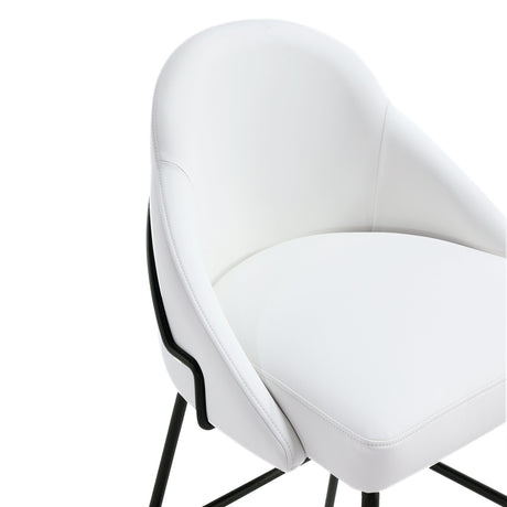 Gracie Barstool in White and Black (set of 2) by Manhattan Comfort at Eve Furniture
