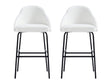 Gracie Barstool in White and Black (set of 2) by Manhattan Comfort at Eve Furniture