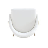Gracie Barstool in White and Gold by Manhattan Comfort at Eve Furniture