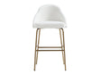 Gracie Barstool in White and Gold by Manhattan Comfort at Eve Furniture