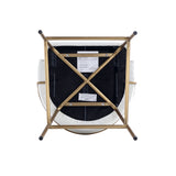 Gracie Barstool in White and Gold (set of 2) by Manhattan Comfort at Eve Furniture