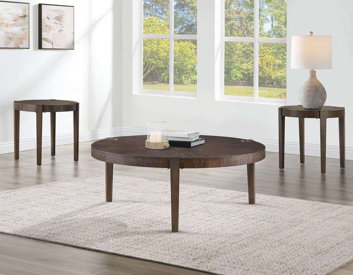 Gracie Brown 3-Piece Table Set by Steve Silver at Eve Furniture