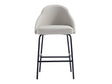 Gracie Counter Stool in Stone and Black by Manhattan Comfort at Eve Furniture