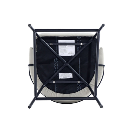 Gracie Counter Stool in Stone and Black (set of 3) by Manhattan Comfort at Eve Furniture