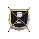 Gracie Counter Stool in Stone and Gold by Manhattan Comfort at Eve Furniture
