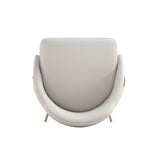 Gracie Counter Stool in Stone and Gold by Manhattan Comfort at Eve Furniture