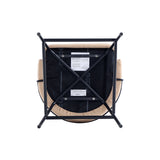 Gracie Counter Stool in Tan and Black by Manhattan Comfort at Eve Furniture