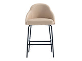 Gracie Counter Stool in Tan and Black by Manhattan Comfort at Eve Furniture