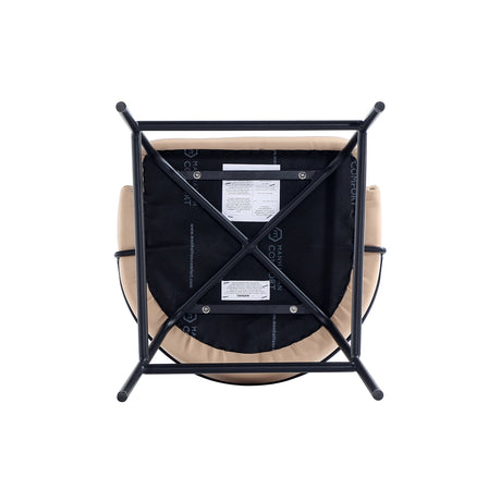 Gracie Counter Stool in Tan and Black (set of 3) by Manhattan Comfort at Eve Furniture