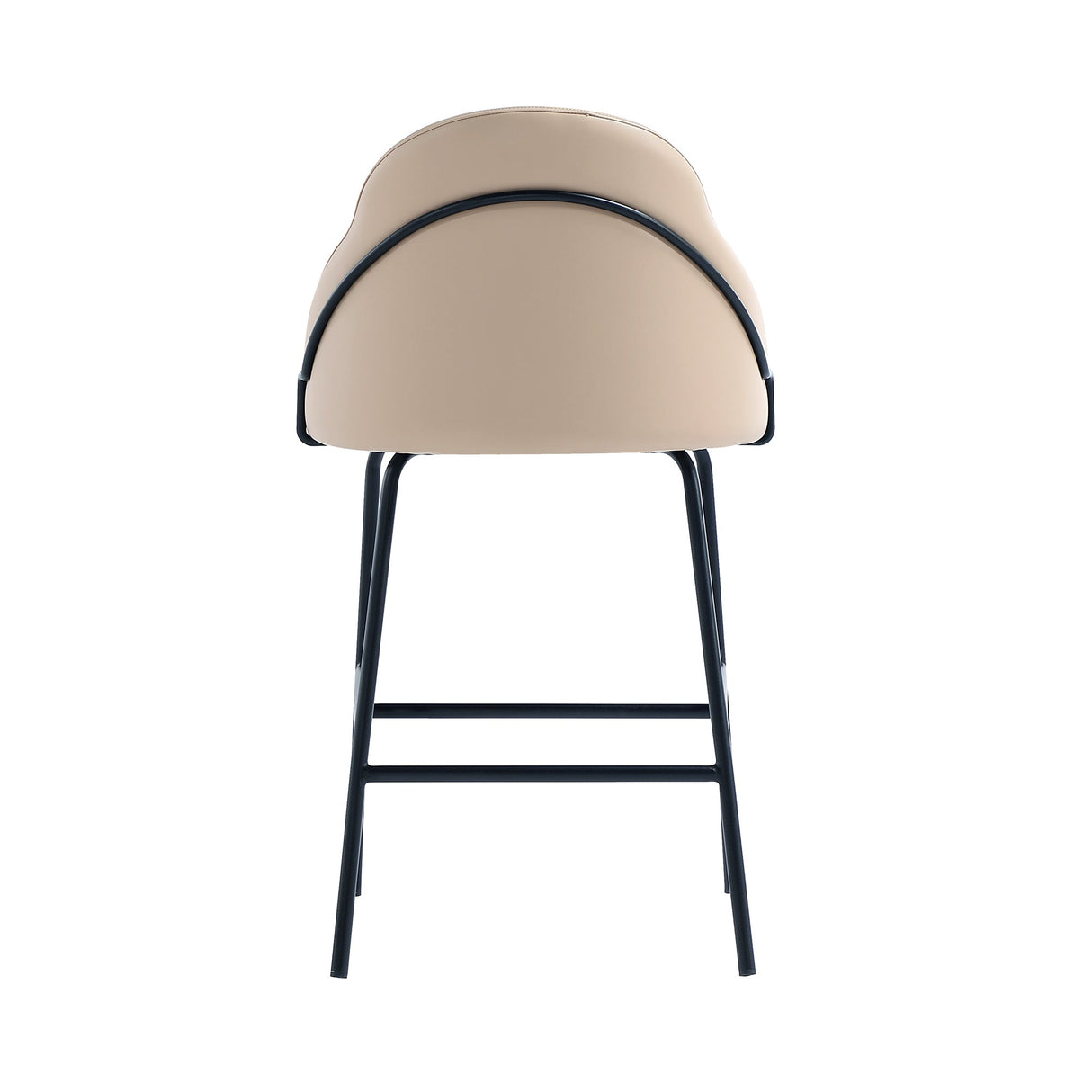 Gracie Counter Stool in Tan and Black (set of 3) by Manhattan Comfort at Eve Furniture