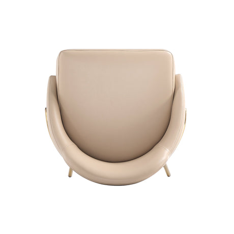 Gracie Counter Stool in Tan and Gold by Manhattan Comfort at Eve Furniture