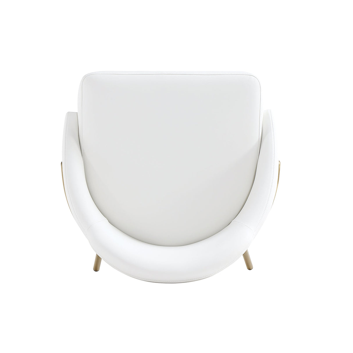 Gracie Counter Stool in White and Gold by Manhattan Comfort at Eve Furniture