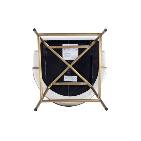 Gracie Counter Stool in White and Gold (set of 3) by Manhattan Comfort at Eve Furniture