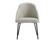 Gracie Dining Chair in Stone and Black by Manhattan Comfort at Eve Furniture
