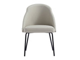 Gracie Dining Chair in Stone and Black by Manhattan Comfort at Eve Furniture
