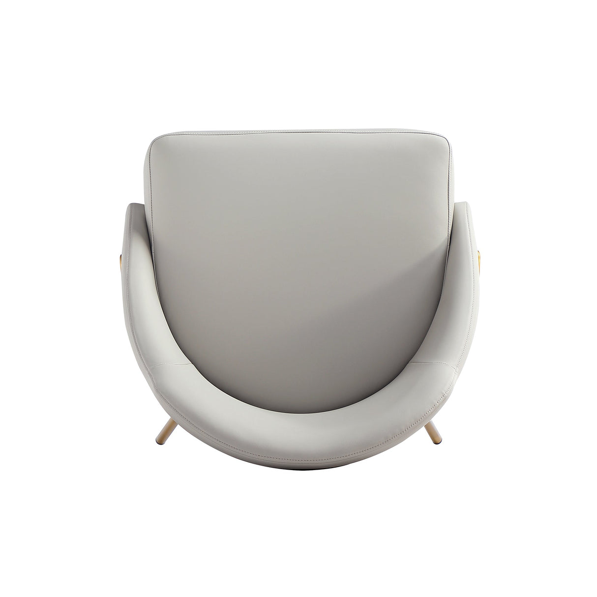 Gracie Dining Chair in Stone and Gold by Manhattan Comfort at Eve Furniture