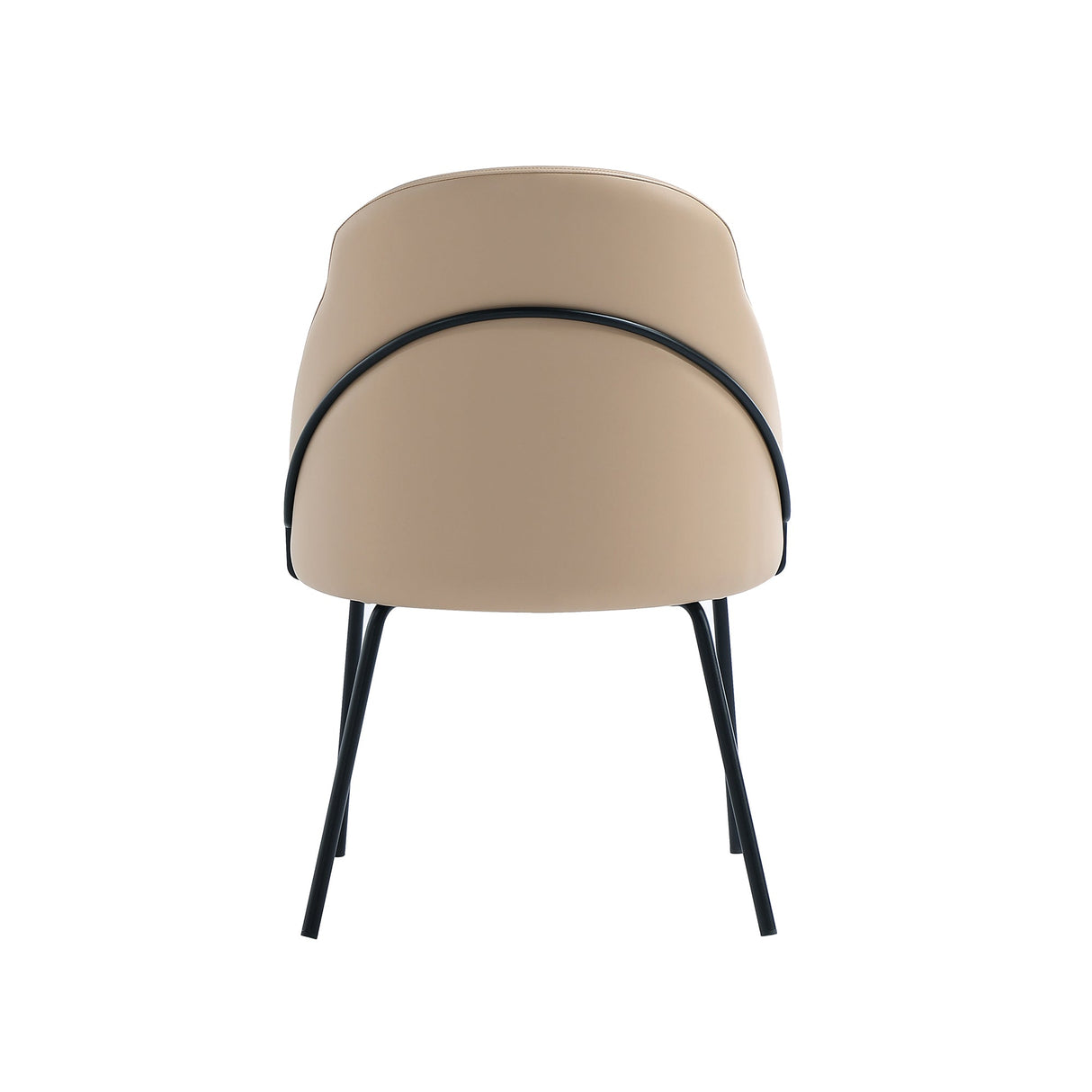 Gracie Dining Chair in Tan and Black by Manhattan Comfort at Eve Furniture
