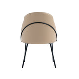 Gracie Dining Chair in Tan and Black by Manhattan Comfort at Eve Furniture