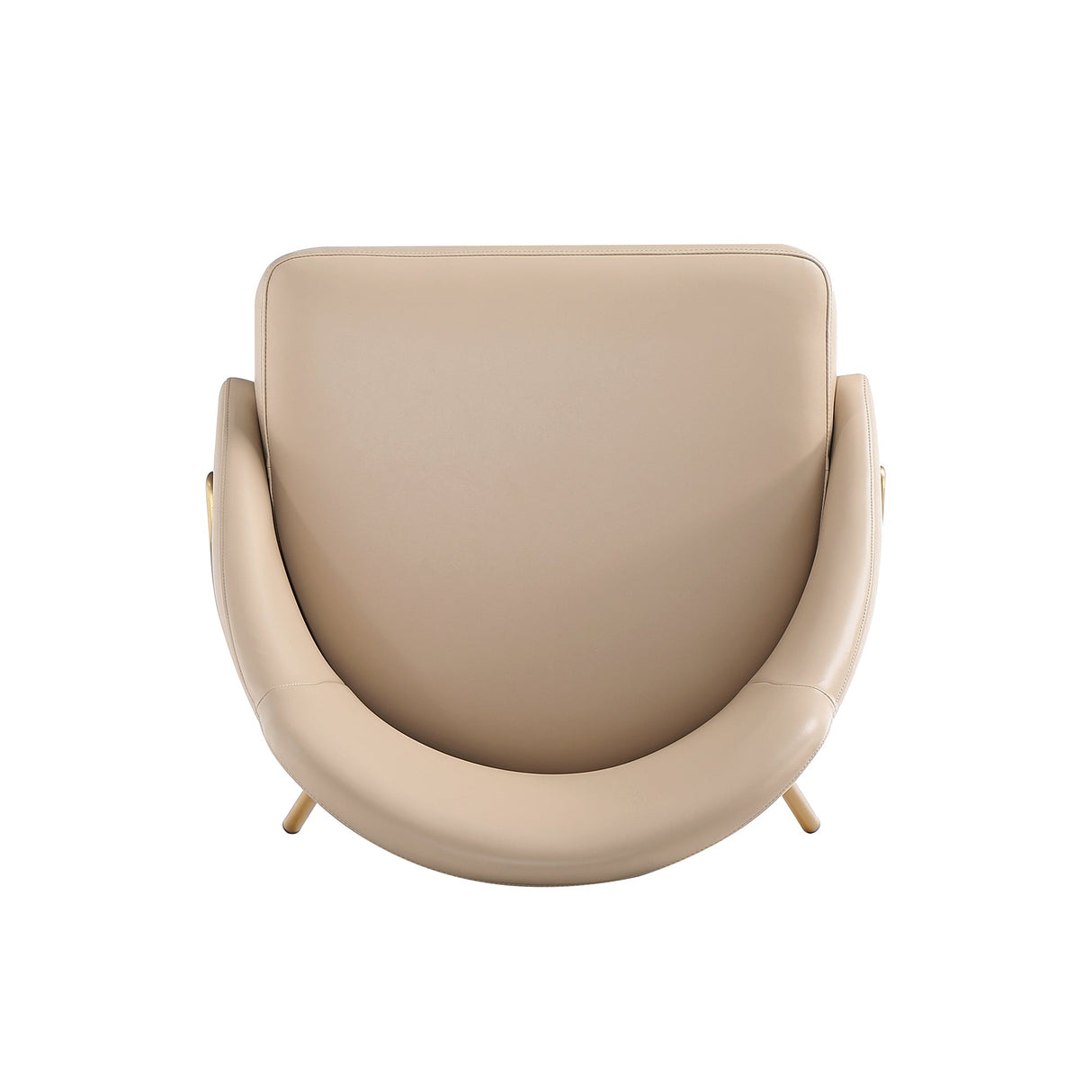 Gracie Dining Chair in Tan and Gold by Manhattan Comfort at Eve Furniture