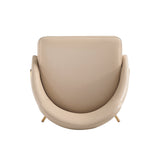 Gracie Dining Chair in Tan and Gold by Manhattan Comfort at Eve Furniture