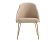 Gracie Dining Chair in Tan and Gold by Manhattan Comfort at Eve Furniture