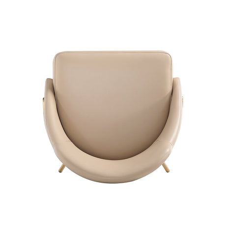 Gracie Dining Chair in Tan and Gold (set of 4) by Manhattan Comfort at Eve Furniture