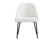 Gracie Dining Chair in White and Black by Manhattan Comfort at Eve Furniture