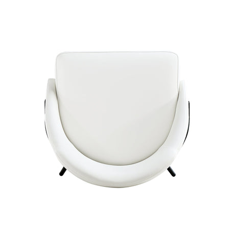 Gracie Dining Chair in White and Black (set of 4) by Manhattan Comfort at Eve Furniture