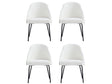 Gracie Dining Chair in White and Black (set of 4) by Manhattan Comfort at Eve Furniture