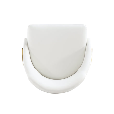 Gracie Dining Chair in White and Gold (set of 4) by Manhattan Comfort at Eve Furniture