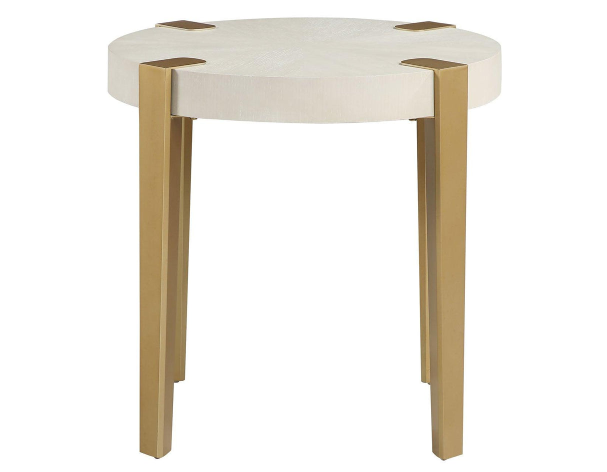 Gracie End Table, White by Steve Silver at Eve Furniture