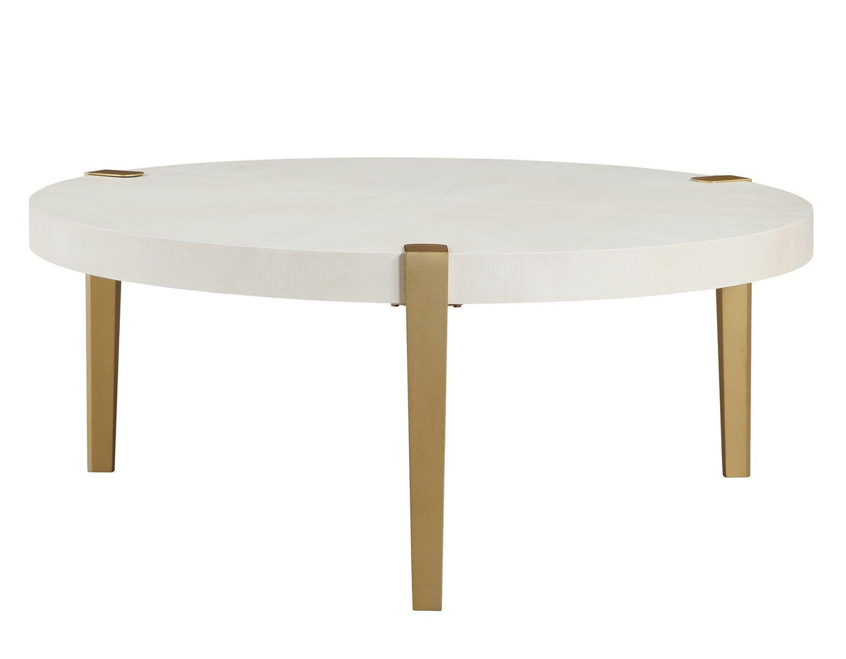 Gracie White Coffee Table by Steve Silver at Eve Furniture
