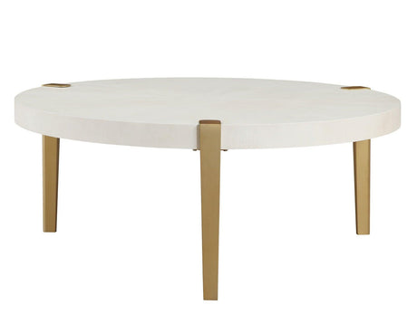 Gracie White Coffee Table by Steve Silver at Eve Furniture