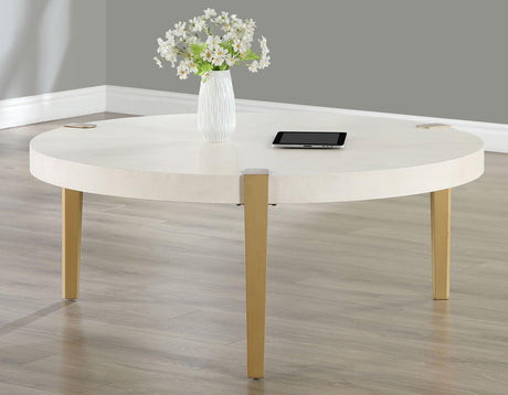 Gracie White Coffee Table by Steve Silver at Eve Furniture