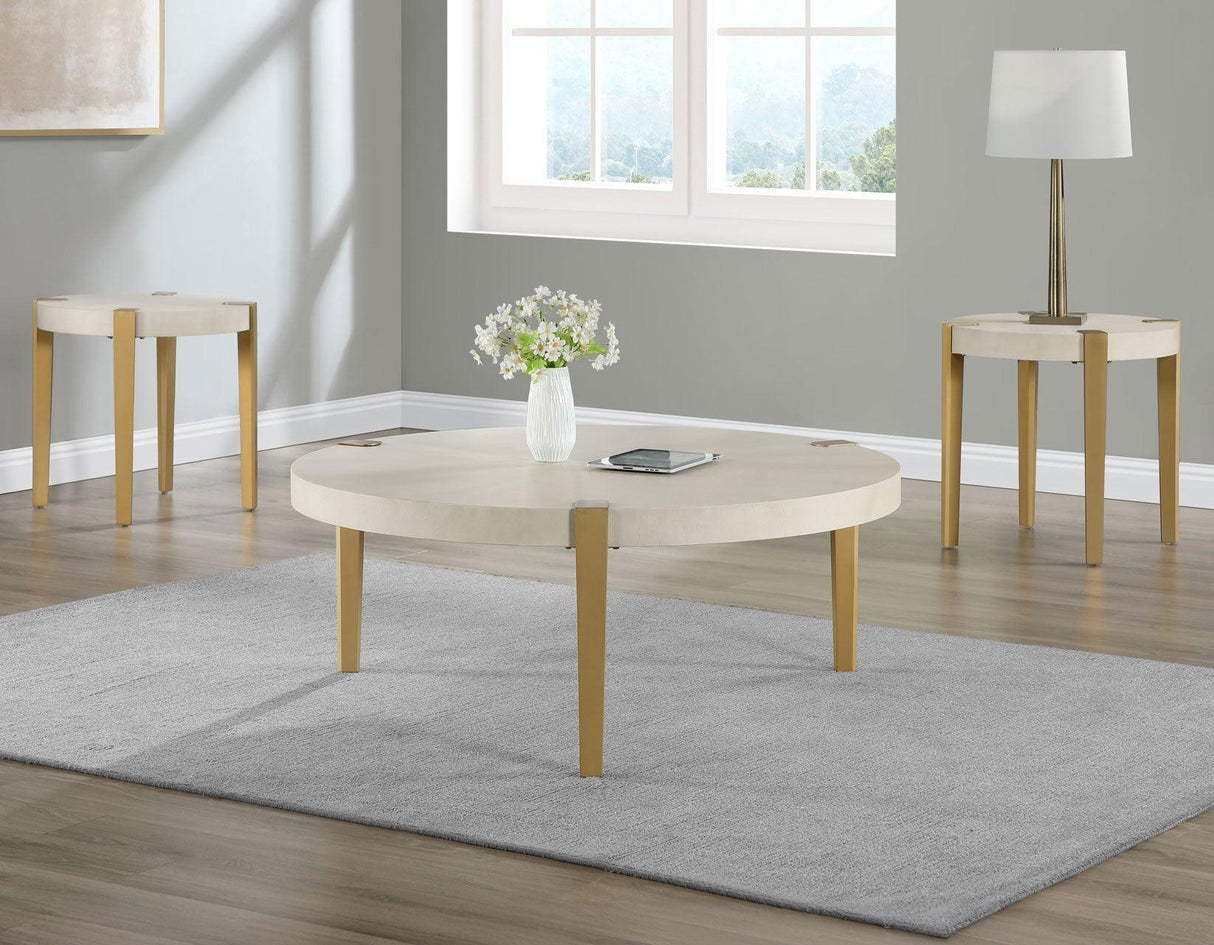Gracie White 3-Piece Table Set by Steve Silver at Eve Furniture