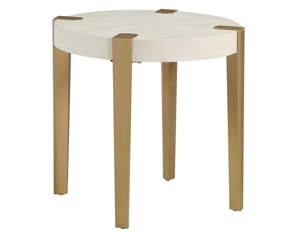 Gracie End Table, White by Steve Silver at Eve Furniture