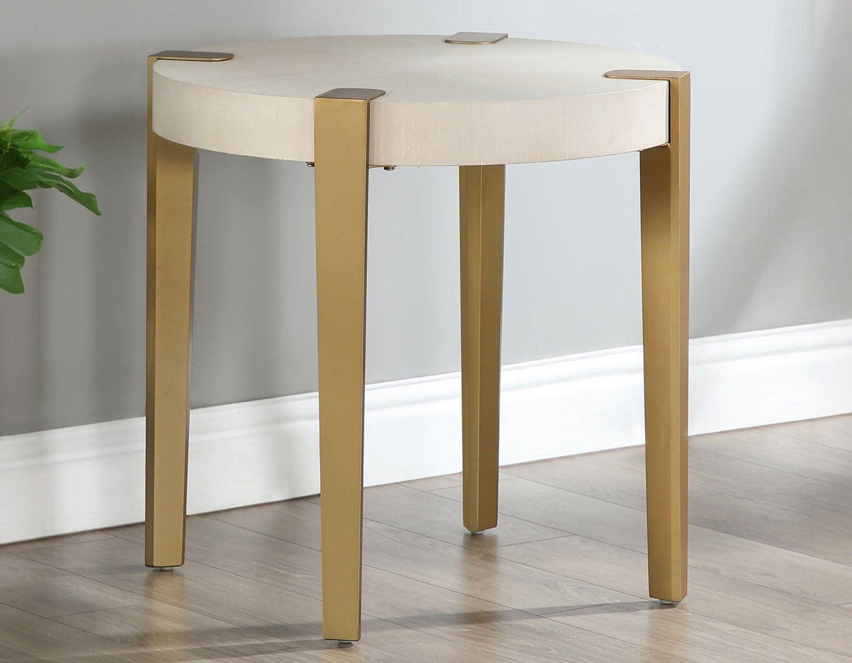 Gracie End Table, White by Steve Silver at Eve Furniture