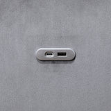 Grady Gray Convertible Sofa with Hidden Storage by Homelegance at Eve Furniture