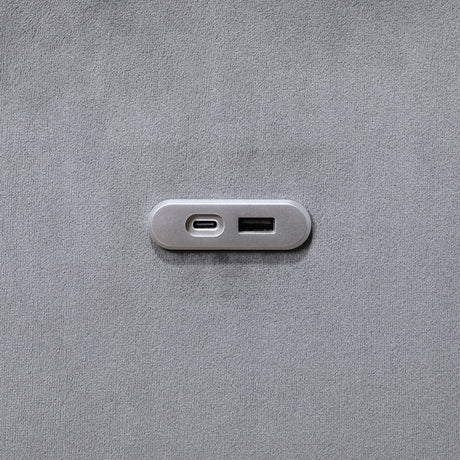 Grady Gray Convertible Sofa with Hidden Storage by Homelegance at Eve Furniture