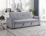 Grady Gray Convertible Sofa with Hidden Storage by Homelegance at Eve Furniture