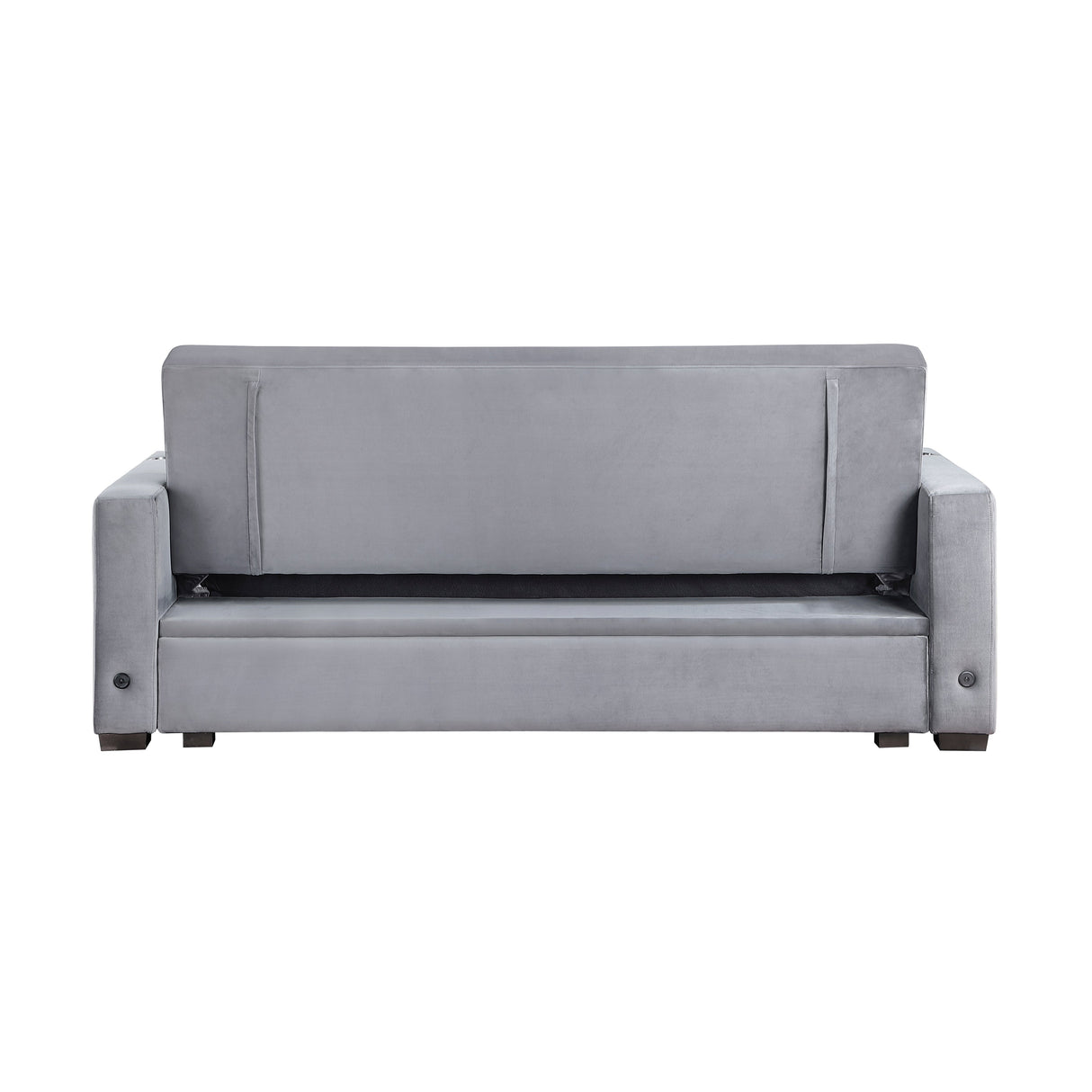 Grady Gray Convertible Sofa with Hidden Storage by Homelegance at Eve Furniture